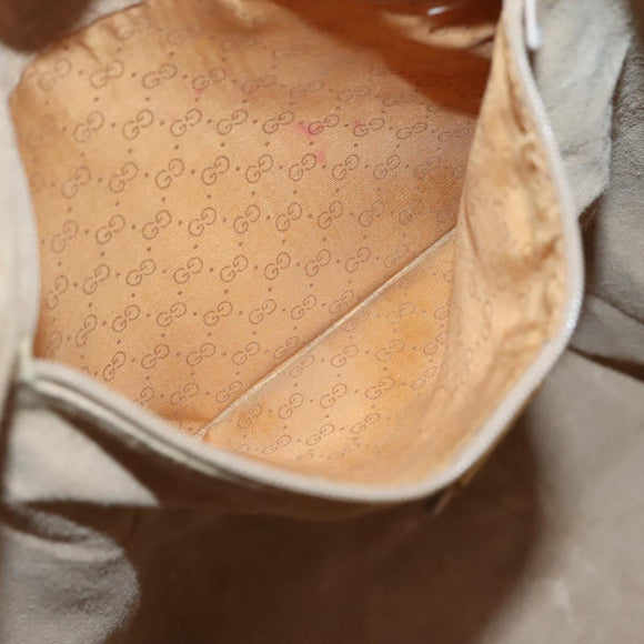 GUCCI Micro GG Canvas Tote Bag PVC Beige Gold 002 123 0135 Auth th6296