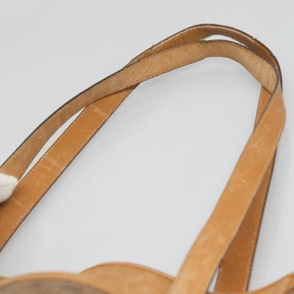 GUCCI Micro GG Canvas Tote Bag PVC Beige Gold 002 123 0135 Auth th6296