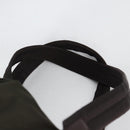 PRADA Backpack Nylon Khaki Silver Auth th6297-12