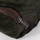 PRADA Backpack Nylon Khaki Silver Auth th6297-19