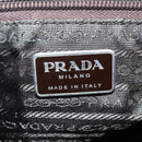 PRADA Backpack Nylon Khaki Silver Auth th6297-23