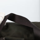 PRADA Backpack Nylon Khaki Silver Auth th6297-8