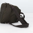 PRADA Backpack Nylon Khaki Silver Auth th6297-9