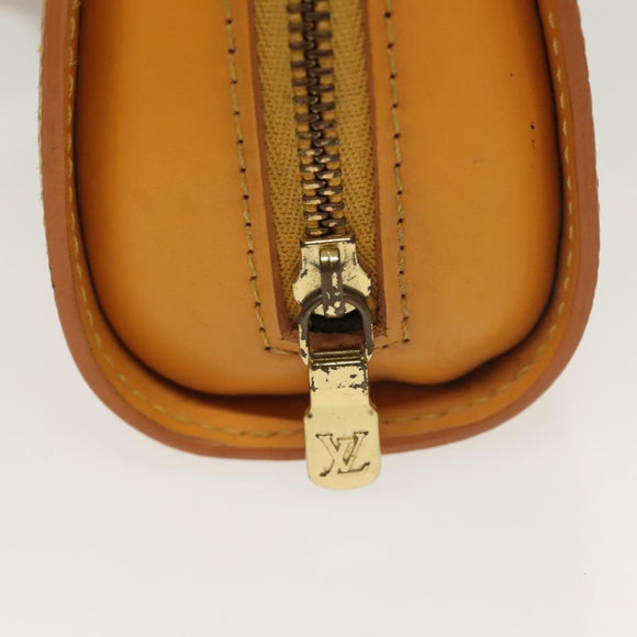 LOUIS VUITTON Epi Dauphine PM Pouch Yellow M48449 LV Auth th6299