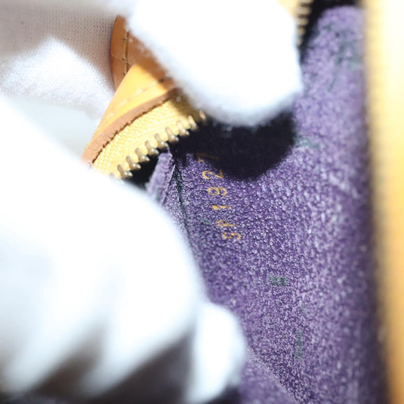 LOUIS VUITTON Epi Dauphine PM Pouch Yellow M48449 LV Auth th6299