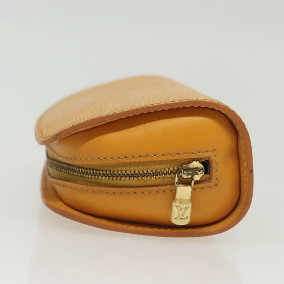 LOUIS VUITTON Epi Dauphine PM Pouch Yellow M48449 LV Auth th6299