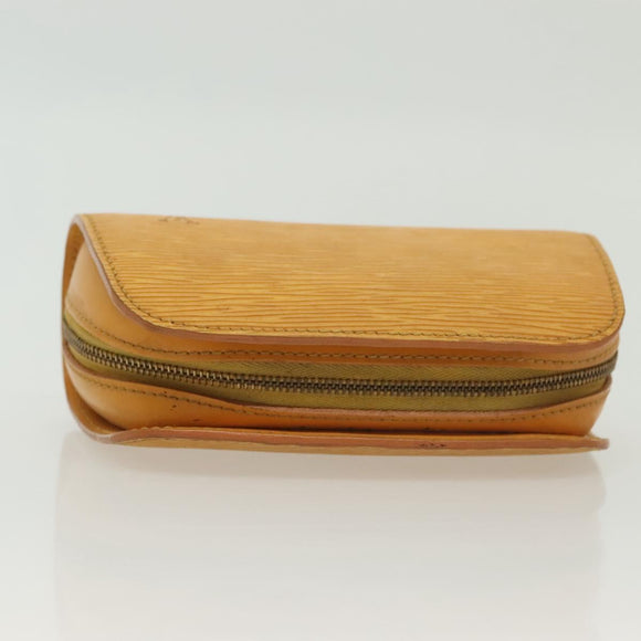 LOUIS VUITTON Epi Dauphine PM Pouch Yellow M48449 LV Auth th6299