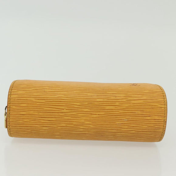 LOUIS VUITTON Epi Dauphine PM Pouch Yellow M48449 LV Auth th6299