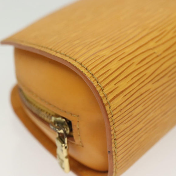 LOUIS VUITTON Epi Dauphine PM Pouch Yellow M48449 LV Auth th6299