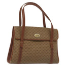 GUCCI Micro GG Supreme Hand Bag PVC Beige Gold 000 46 4857 Auth th6300-1