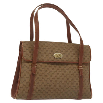 GUCCI Micro GG Supreme Hand Bag PVC Beige Gold 000 46 4857 Auth th6300