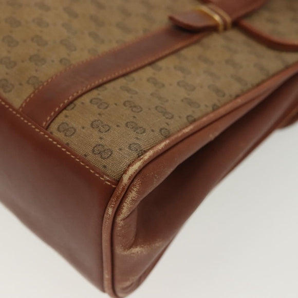 GUCCI Micro GG Supreme Hand Bag PVC Beige Gold 000 46 4857 Auth th6300