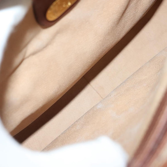 GUCCI Micro GG Supreme Hand Bag PVC Beige Gold 000 46 4857 Auth th6300