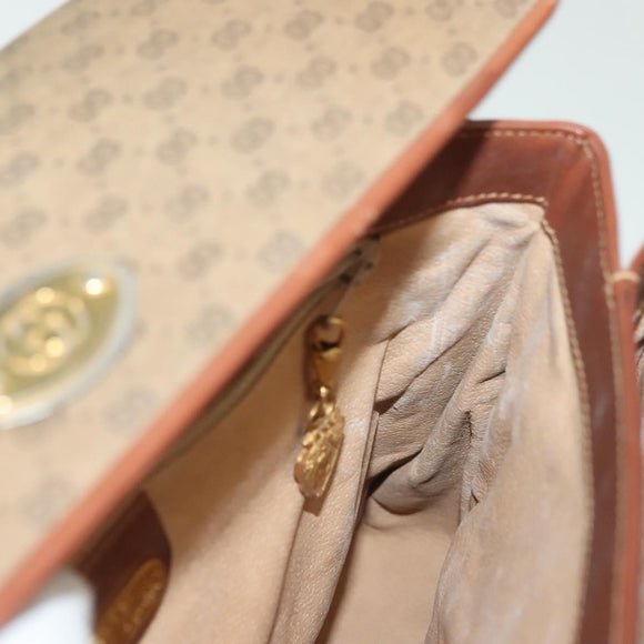 GUCCI Micro GG Supreme Hand Bag PVC Beige Gold 000 46 4857 Auth th6300