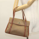 GUCCI Micro GG Supreme Hand Bag PVC Beige Gold 000 46 4857 Auth th6300-24