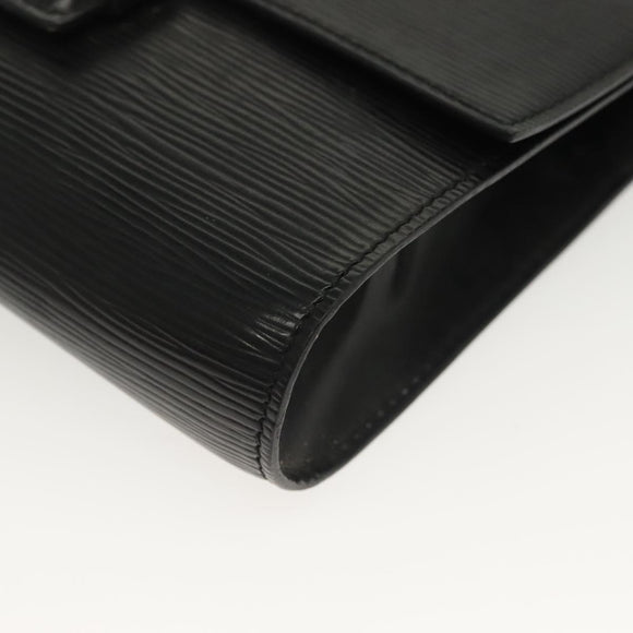 LOUIS VUITTON Epi Chaillot Clutch Bag Black M52542 LV Auth th6301
