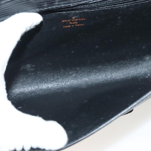 LOUIS VUITTON Epi Chaillot Clutch Bag Black M52542 LV Auth th6301