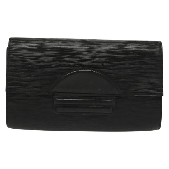LOUIS VUITTON Epi Chaillot Clutch Bag Black M52542 LV Auth th6301