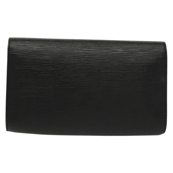 LOUIS VUITTON Epi Chaillot Clutch Bag Black M52542 LV Auth th6301