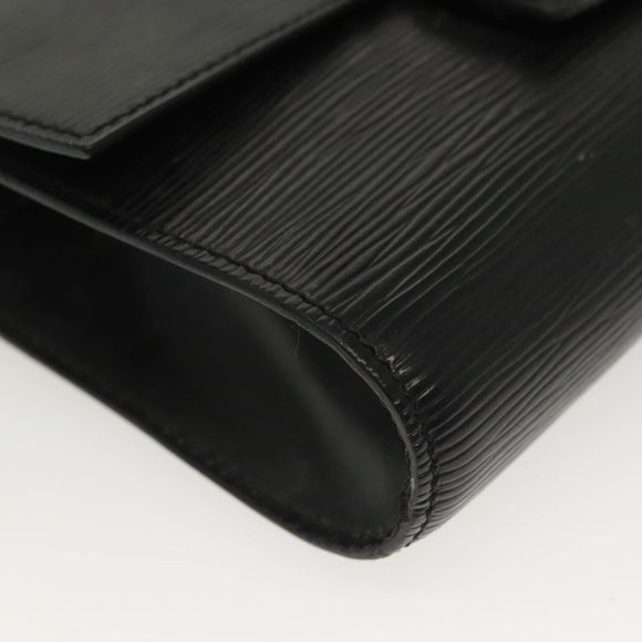 LOUIS VUITTON Epi Chaillot Clutch Bag Black M52542 LV Auth th6301