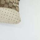 GUCCI GG Canvas Shoulder Bag Beige Silver 145857 Auth th6308-11