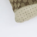 GUCCI GG Canvas Shoulder Bag Beige Silver 145857 Auth th6308-12