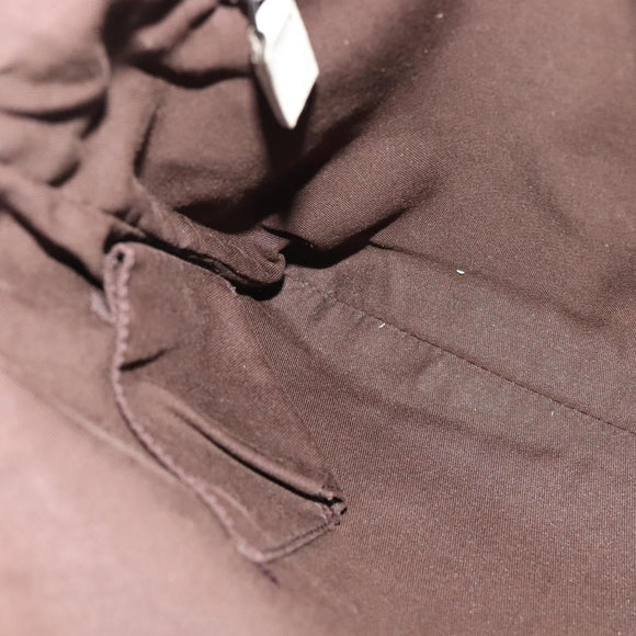 GUCCI GG Canvas Shoulder Bag Beige Silver 145857 Auth th6308