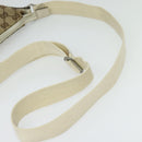 GUCCI GG Canvas Shoulder Bag Beige Silver 145857 Auth th6308-7