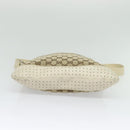 GUCCI GG Canvas Shoulder Bag Beige Silver 145857 Auth th6308-9