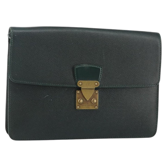 LOUIS VUITTON Taiga Pochette Kourad Clutch Bag Epicea M30194 LV Auth th6319