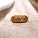 GUCCI GG Plus Supreme Shoulder Bag PVC Leather Beige Gold Auth th6320-17