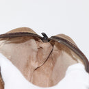 GUCCI GG Plus Supreme Shoulder Bag PVC Leather Beige Gold Auth th6320-19