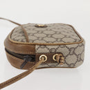 GUCCI GG Plus Supreme Shoulder Bag PVC Leather Beige Gold Auth th6320-4