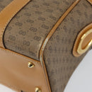 GUCCI Micro GG Supreme Hand Bag PVC Beige Gold 000 39 0158 Auth th6321-16