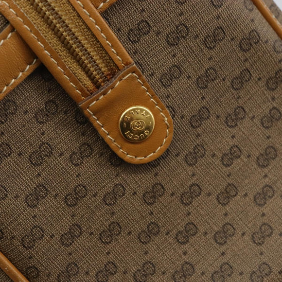 GUCCI Micro GG Supreme Hand Bag PVC Beige Gold 000 39 0158 Auth th6321