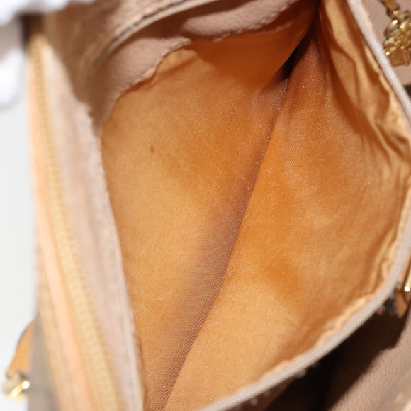 GUCCI Micro GG Supreme Hand Bag PVC Beige Gold 000 39 0158 Auth th6321