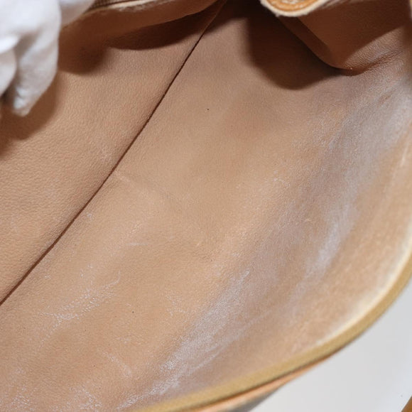 GUCCI Micro GG Supreme Hand Bag PVC Beige Gold 000 39 0158 Auth th6321