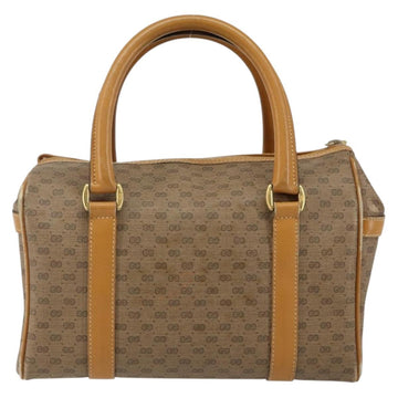 GUCCI Micro GG Supreme Hand Bag PVC Beige Gold 000 39 0158 Auth th6321 - 0