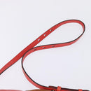 Chloe Etel Hand Bag Leather 2way Red Gold Auth th6324-10