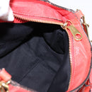 Chloe Etel Hand Bag Leather 2way Red Gold Auth th6324-19