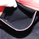 Chloe Etel Hand Bag Leather 2way Red Gold Auth th6324-21