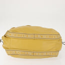 BURBERRY Blue Label Tote Bag Leather Yellow Auth th6327-6