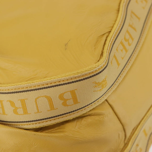 BURBERRY Blue Label Tote Bag Leather Yellow Auth th6327