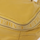 BURBERRY Blue Label Tote Bag Leather Yellow Auth th6327-15