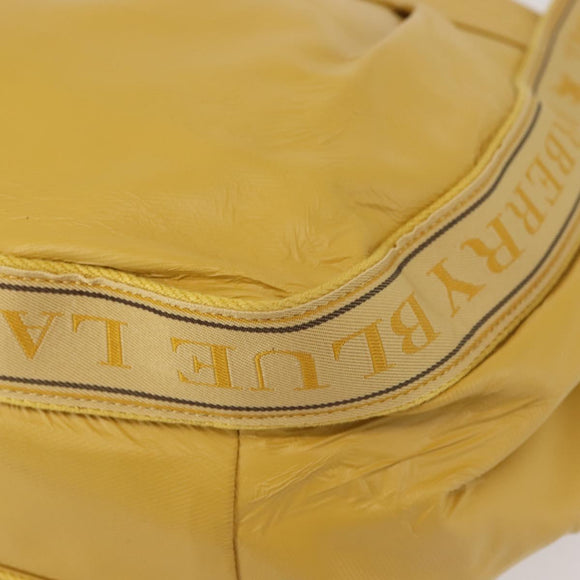 BURBERRY Blue Label Tote Bag Leather Yellow Auth th6327