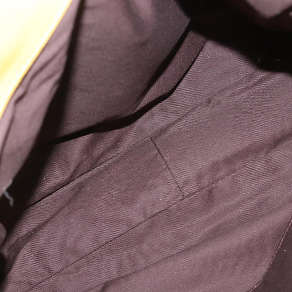 BURBERRY Blue Label Tote Bag Leather Yellow Auth th6327