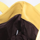 BURBERRY Blue Label Tote Bag Leather Yellow Auth th6327-18