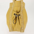 BURBERRY Blue Label Tote Bag Leather Yellow Auth th6327-4