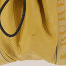 BURBERRY Blue Label Tote Bag Leather Yellow Auth th6327-5