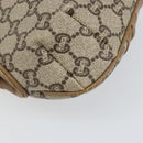 GUCCI GG Plus Supreme Shoulder Bag PVC Leather Beige Gold Auth th6331-9